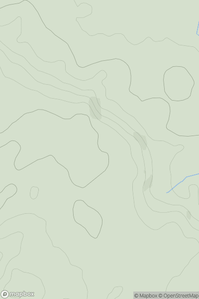 Thumbnail image for Court Hill [The River Tees to The Wash] showing contour plot for surrounding peak